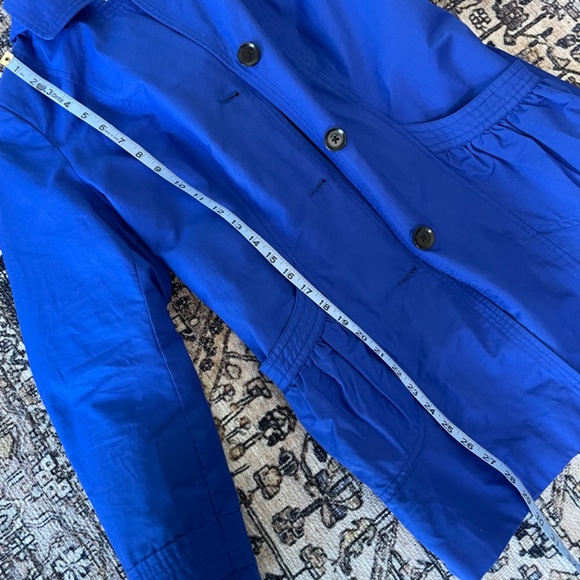 Cleo Blue Trench Coat - Women's Large - Picture 15 of 15
